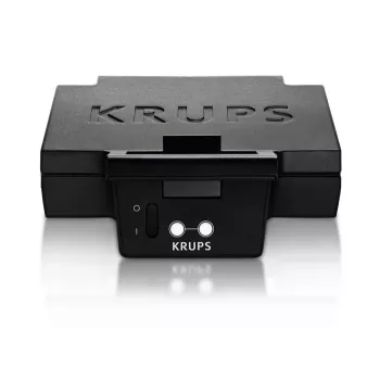 Sandwichera KRUPS FDK461, 850 W, negra, hace 4 sándwiches, 234×265×108 mm