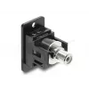 Módulo Keystone DELOCK 91112 — RCA a RCA plano, negro/blanco