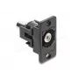 Módulo Keystone DELOCK 91112 — RCA a RCA plano, negro/blanco