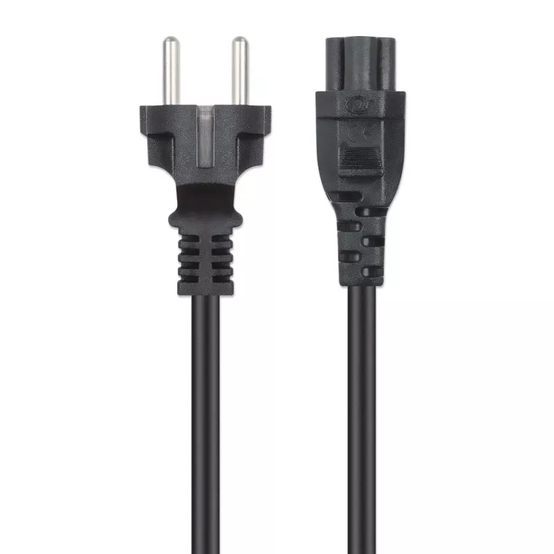 Manhattan 354172 cable de alimentación, enchufe CEE 7/7 Schuko a C5 (trébol), 1 m