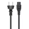 Manhattan 356602 cable de alimentación, enchufe CEE 7/7 Schuko a C5 (trébol), 3 m