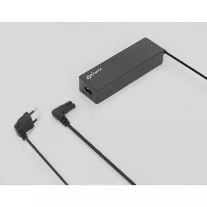 Manhattan 356862 cable de alimentación, enchufe Euro CEE 7/16 (acodado 90°) a C7