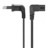 Manhattan 356862 cable de alimentación, enchufe Euro CEE 7/16 (acodado 90°) a C7