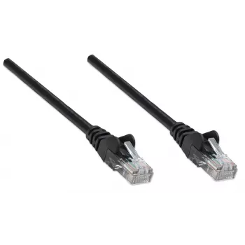 Intellinet cable de red patch, Cat5e, 20 m, negro, CCA, U/UTP, PVC, RJ45, contactos dorados, sin enganches, con funda, garantía de por vida