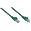 Intellinet 326001 cable de conexión de red, Cat5e, U/UTP, RJ45, moldeado, sin enganches, 20 m, verde