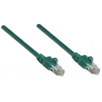 Intellinet cable de red patch, Cat5e, 20 m, verde, CCA, U/UTP, PVC, RJ45, contactos dorados, sin enganches, con funda, garantía de por vida