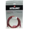 Intellinet 320603 cable de red patch, Cat5e, UTP, RJ45 macho a macho, 15 m, moldeado, sin enganches, rojo