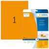 Etiquetas neón HERMA A4 210x297 mm naranja brillante papel mate 20 uds.
