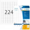 Etiquetas para inyección de tinta HERMA A4 25,4x8,5 mm papel blanco mate 5600 uds.