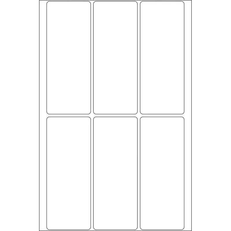 Etiquetas multiuso HERMA 32x82 mm blanco papel mate 192 uds.