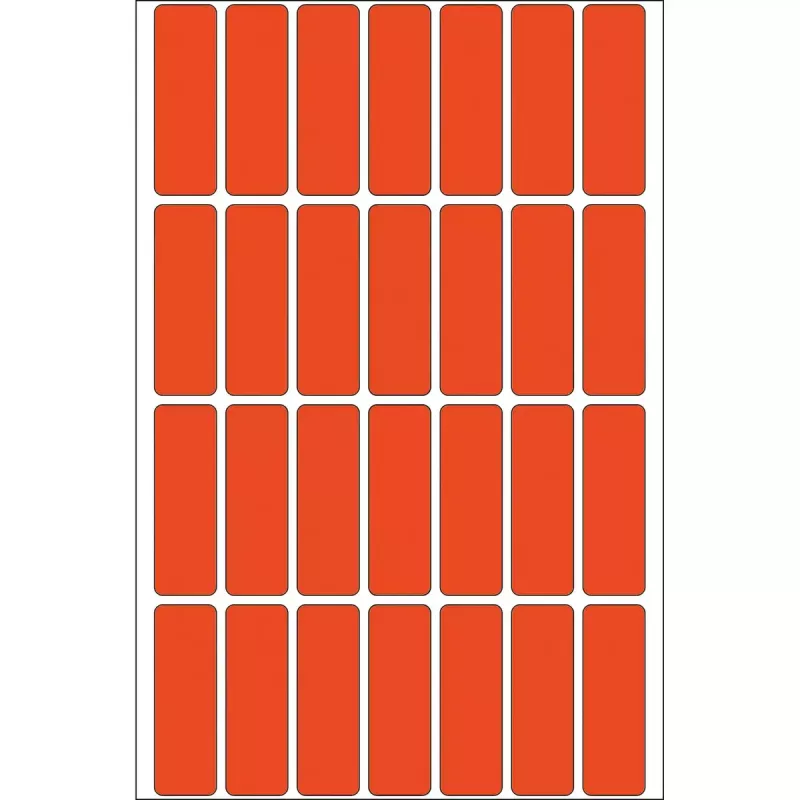 Etiquetas multiuso HERMA 13x40 mm rojo papel mate escritura a mano