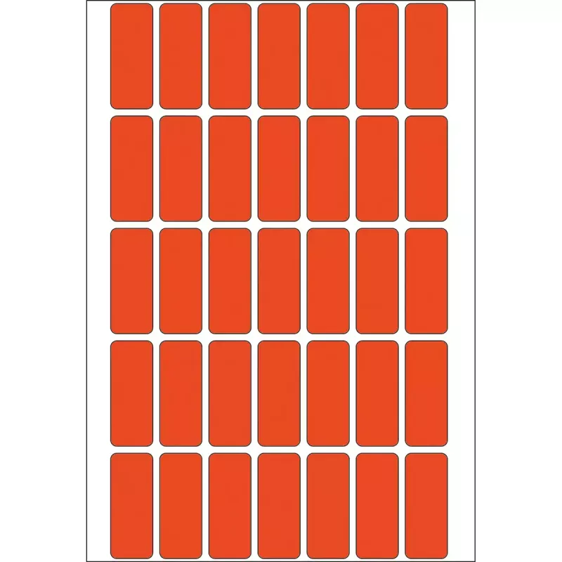 Etiquetas multiuso HERMA 12x30 mm rojo papel mate para escritura a mano