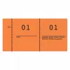 Ticket Avery 869-10-1 100 uds. naranja