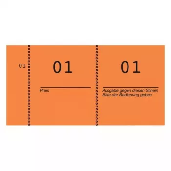 Ticket Avery 869-10-1 100 uds. naranja