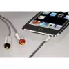 Cable de audio Hama 00080864 1 m 3,5 mm a 2 x RCA plateado