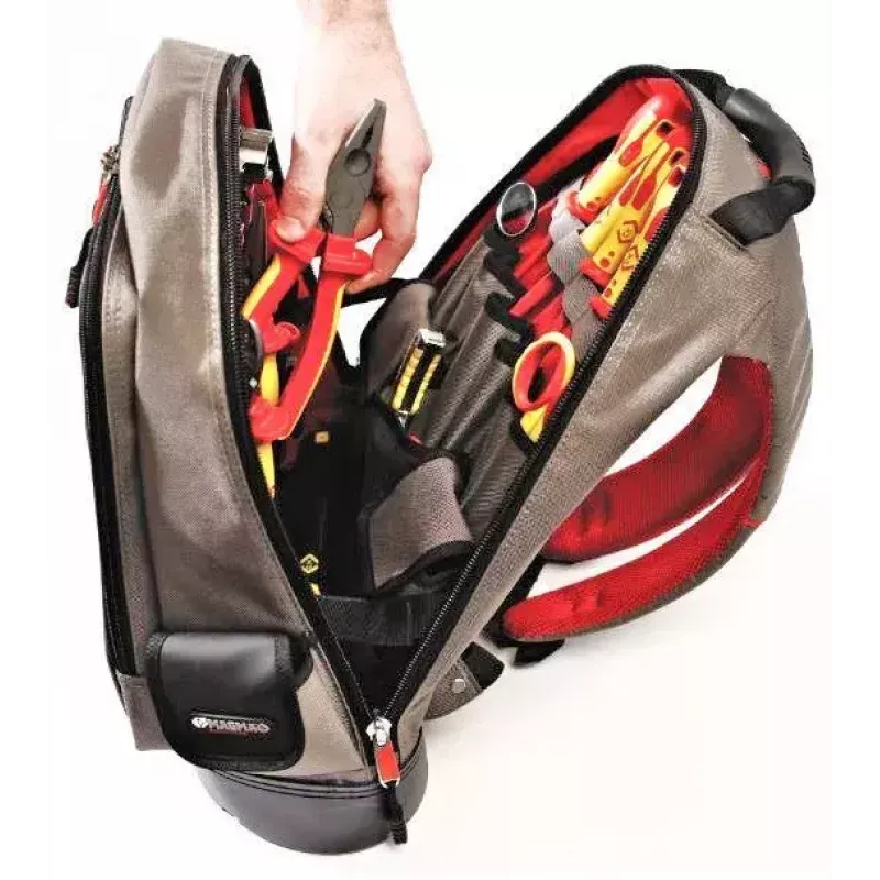 Mochila C.K Tools MA2635 negra gris roja