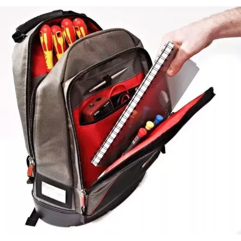 Mochila C.K Tools MA2635 negra gris roja