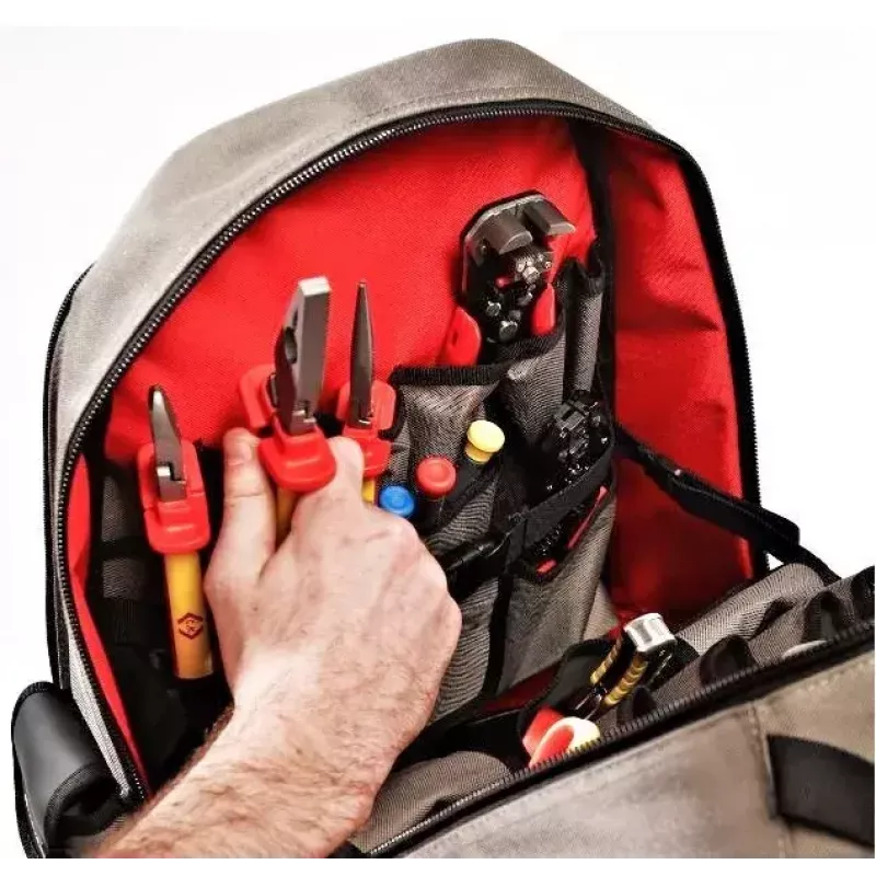 Mochila C.K Tools MA2635 negra gris roja