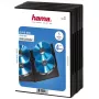 Hama DVD Quad Box, negra, pack de 5, 4 discos