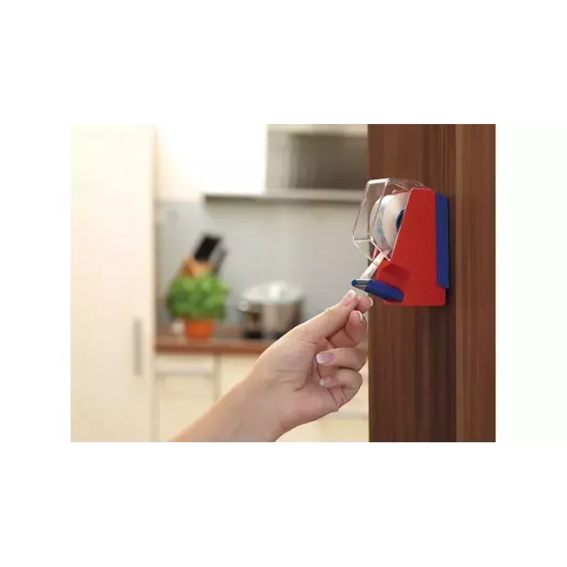 Cinta TESA 57320 33 m roja transparente
