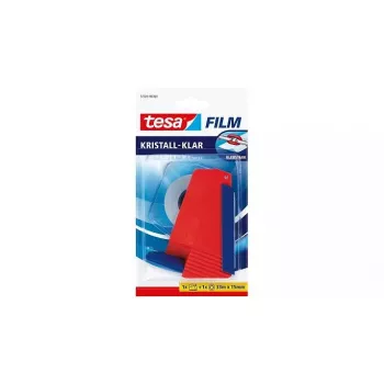Cinta TESA 57320 33 m roja transparente