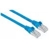 Intellinet cable de red patch, Cat6, 7,5 m, azul, cobre, S/FTP, LSOH / LSZH, PVC, RJ45, contactos dorados, protección de lengüeta, funda antirrotura, garantía de por vida