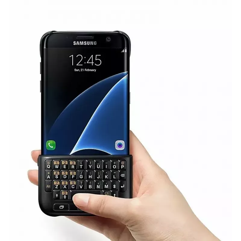 Samsung funda con teclado QWERTZ para Galaxy S6 edge+, negro (EJ-CG928MBEGDE)