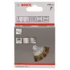 Bosch 2 608 622 130 cepillo circular, alambre ondulado latonado, 80 mm, vástago de 6 mm