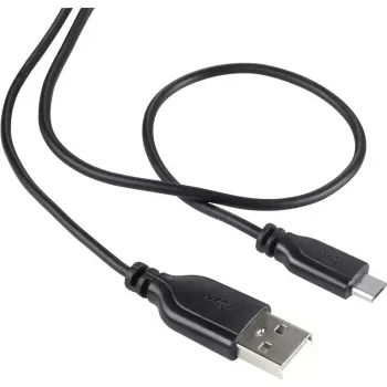 Cable de datos USB 2.0 Renkforce RF-4032111, USB A a Micro-USB B, 1 m, negro