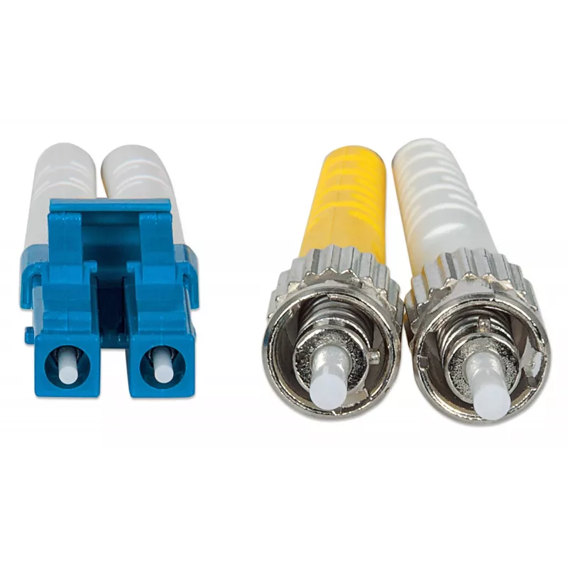 Latiguillo de fibra óptica Intellinet, OS2, LC/ST, 5 m, amarillo, dúplex, monomodo, 9/125 µm, LSZH, fibra óptica, garantía de por vida