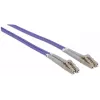 Intellinet 750899 cable de conexión de fibra óptica, LC/LC multimodo, 5 m, OM4, 50/125 µm, LSZH, violeta