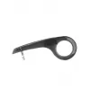 Fischer 85948 cubrecadenas universal para bicicleta, 26-28 pulgadas, 33-38 dientes, negro/transparente