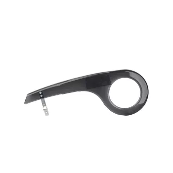 Fischer 85948 cubrecadenas universal para bicicleta, 26-28 pulgadas, 33-38 dientes, negro/transparente