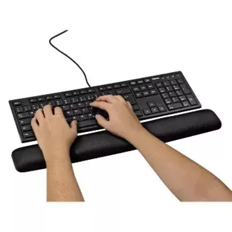 Hama reposamuñecas ergonómico para teclado 00054775, negro