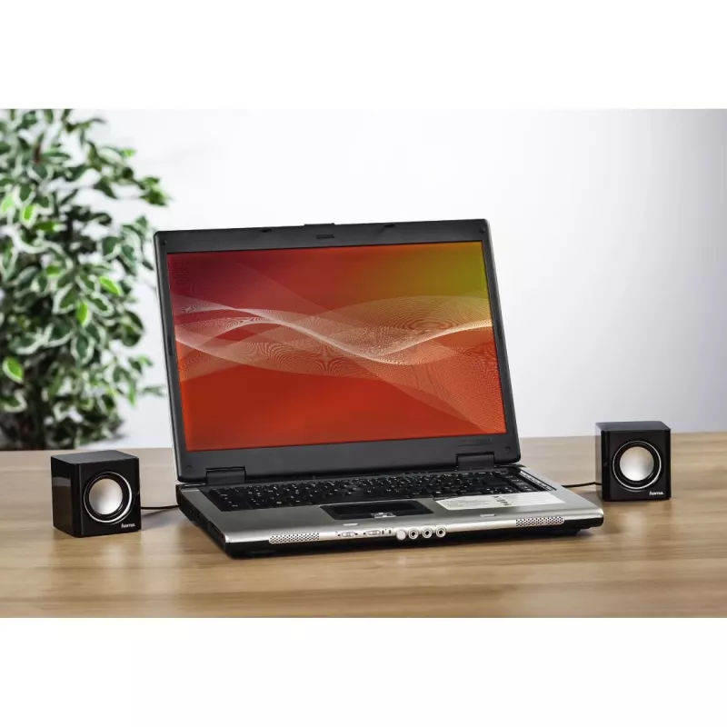 Hama Sonic Mobil 185 negro, plateado con cable 3 W