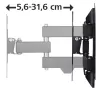 Hama 00118101 soporte de pared para TV 121,9 cm (48 pulgadas) negro