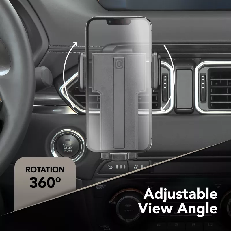 Cellularline Hug - Universal, Teléfono móvil/Smartphone, Soporte pasivo, Coche, Negro