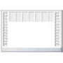 Mantel de escritorio de papel Sigel HO366 Negro Gris Blanco