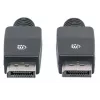Manhattan 354134 cable DisplayPort, DP (M) a DP (M), 10 m, con enganche, moldeado, compatible con 4K, negro