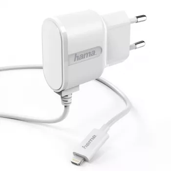 Cargador de dispositivo móvil Hama 00173861 Smartphone Blanco CA Interior