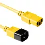 Cable de alimentación ACT C13 - C14 amarillo 1,8 m