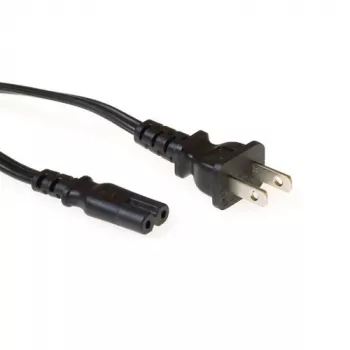 Cable de alimentación ACT conector USA Powercord C7 negro 1,8 m