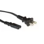 Cable de alimentación ACT conector USA Powercord C7 negro 1,8 m