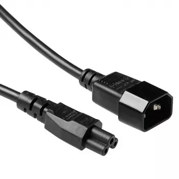 Cable de alimentación C14 - C5 negro 0,5 m ACT Powercord AK5218