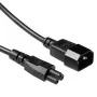 Cable de alimentación C14 - C5 negro 0,5 m ACT Powercord AK5218
