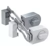 Olympia RS 50 R cerradura adicional para puerta con barra de bloqueo, color acero inoxidable