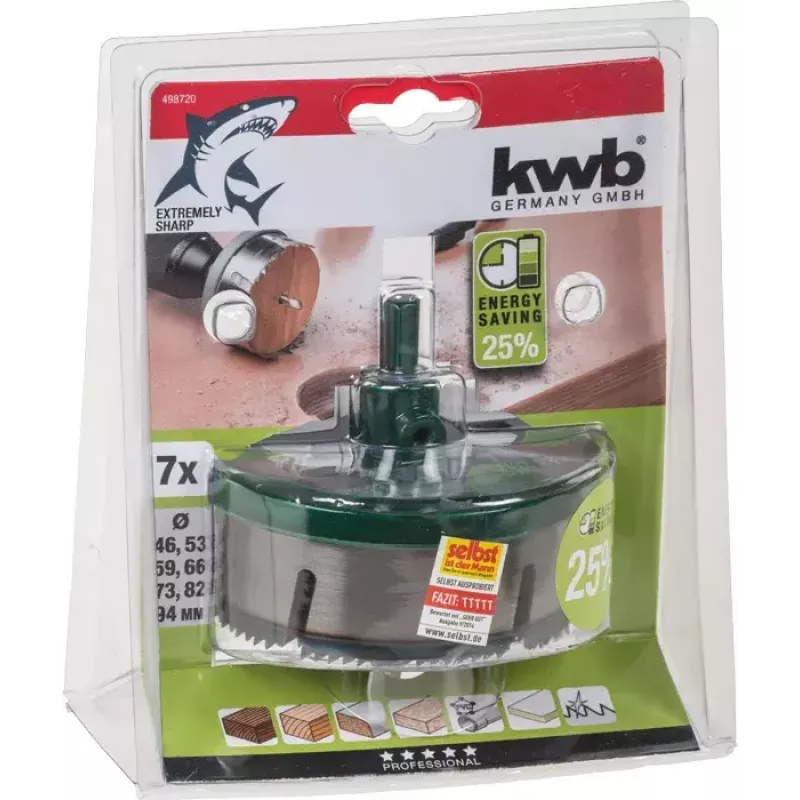 Juego de sierras de corona KWB 498720 7 piezas