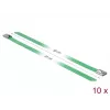 Bridas DeLOCK 18806 acero verde 300 mm 10 uds.