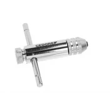 Gedore 8551 TGZ-1 Portabrocas de carraca para machos de roscar y extractores de tornillos