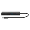 Dock/hub USB-A Manhattan, conectores (x5): Ethernet, HDMI, USB-A (x2) y VGA, entrada de alimentación Micro-USB (opcional, solo si se necesita alimentación adicional. No es necesario para la funcionalidad de doble monitor. Cable no incluido), aluminio, negro, tres años de garantía